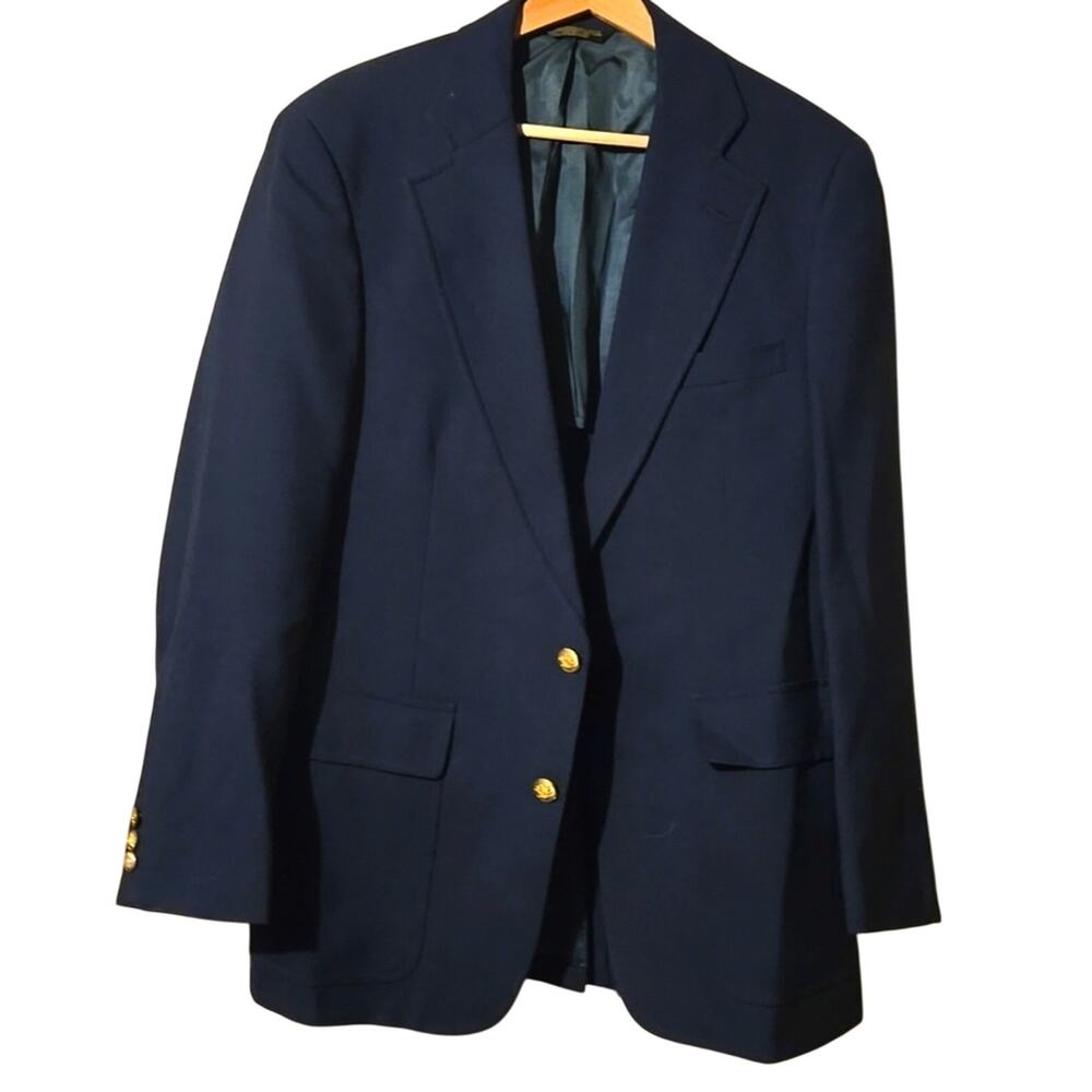 Vintage Palm Beach Med/Large High Quality Classic Black Blazer [0149]